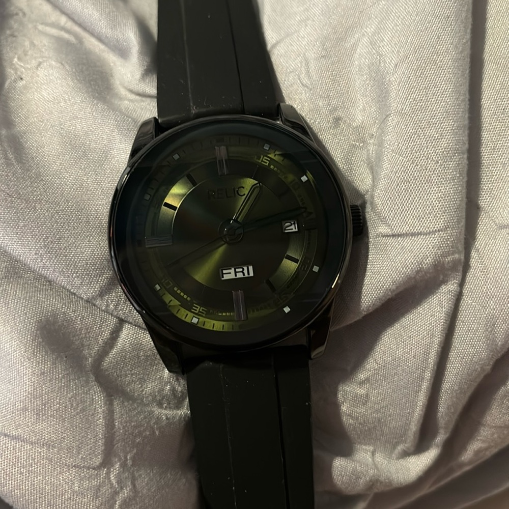 Relic Black/Green Watch